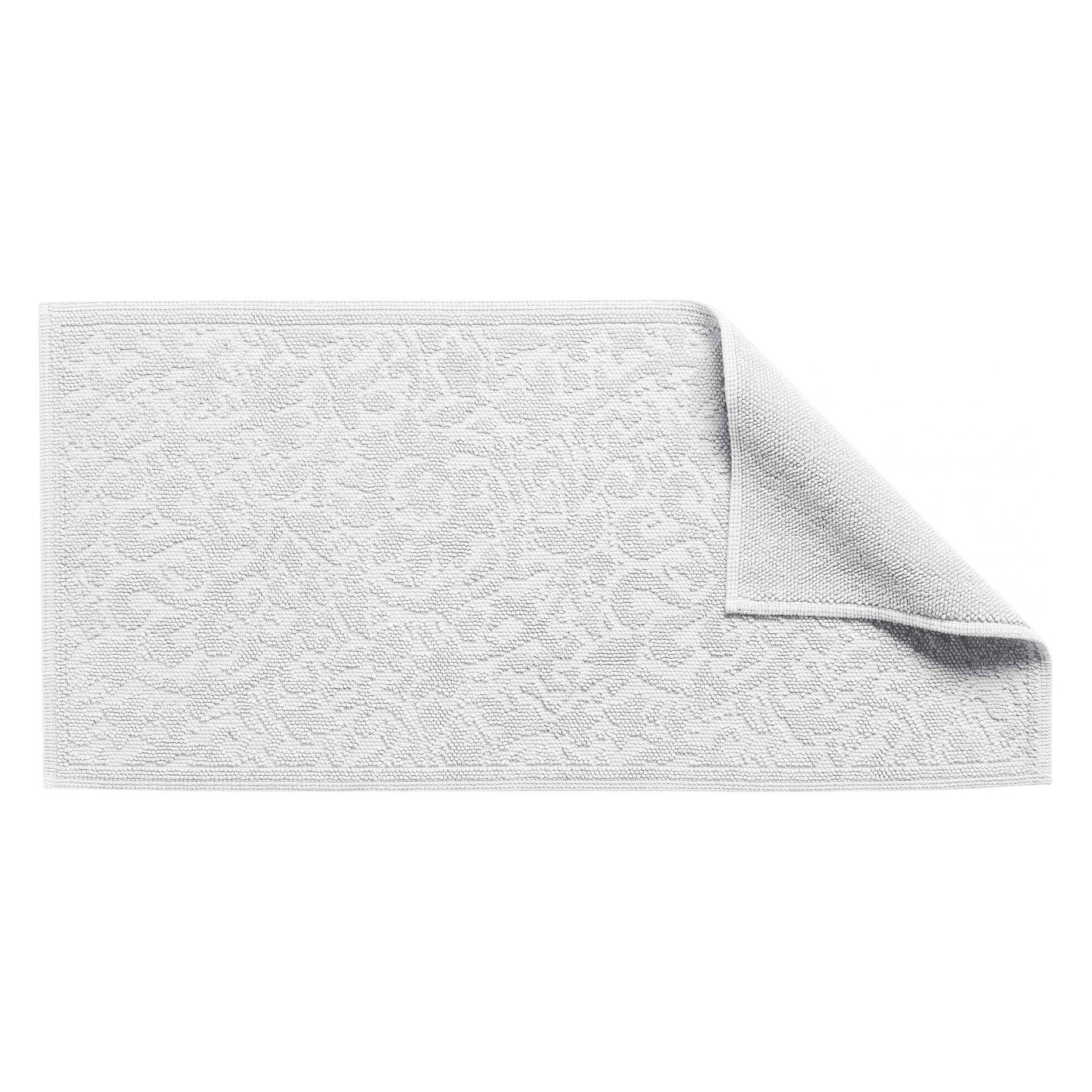 BADEMATTE Gilda schneeweiß 54 x 110 cm - Weiß, Textil (54/110cm) - Vivaraise