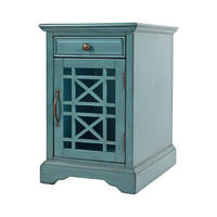 NACHTTISCH AVOLA Blau 41x56x64 cm - Blau, Holz (41/64/56cm) - FURNLUX
