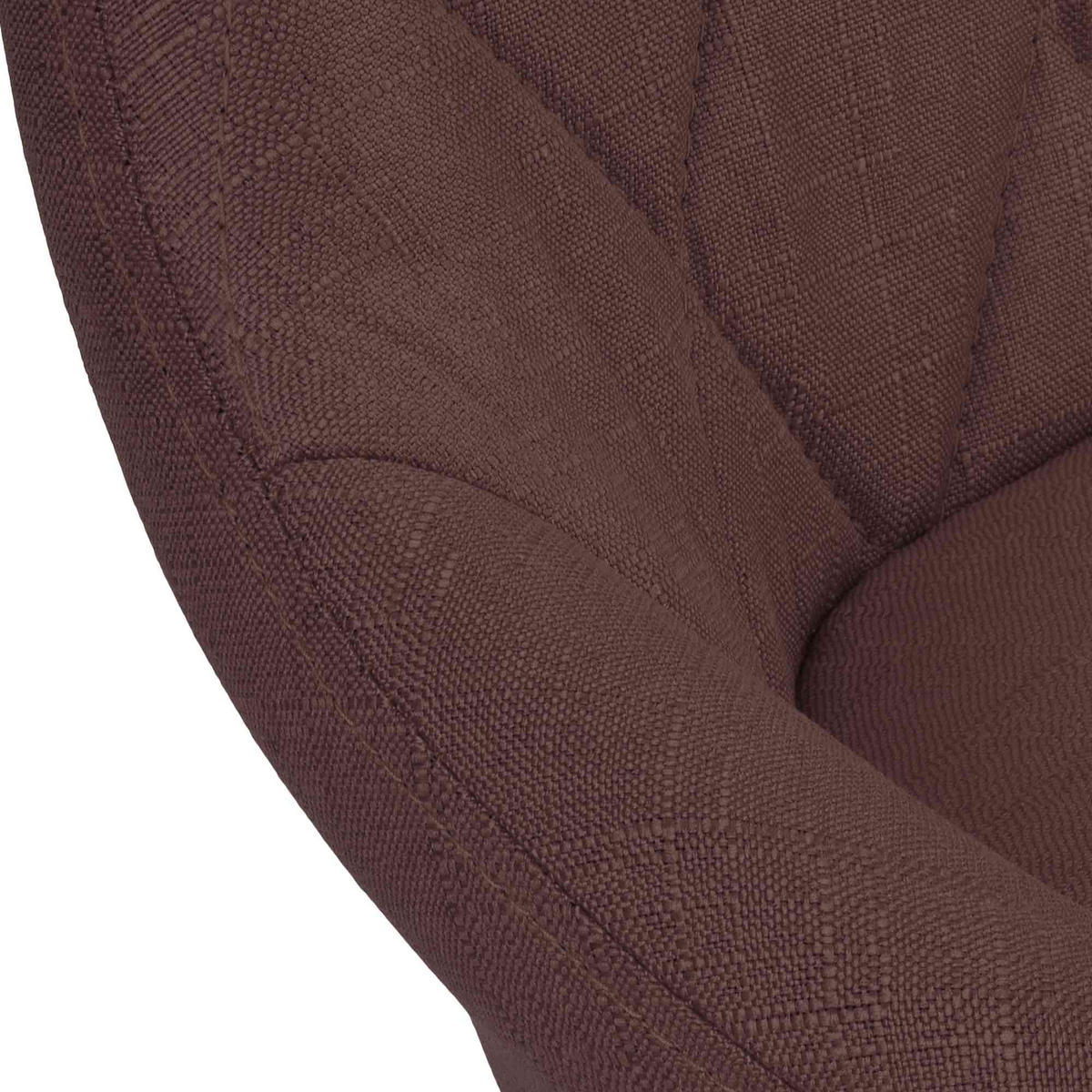 BARHOCKER Stoff braun - Chromfarben/Braun, Textil/Metall (46/83/49cm) - CLP