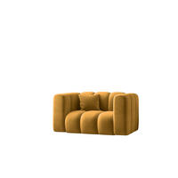 SESSEL Sofa Grand modular stoff Salvador Gelb - Gelb, Holz (137/70/89cm) - Kaiser Möbel