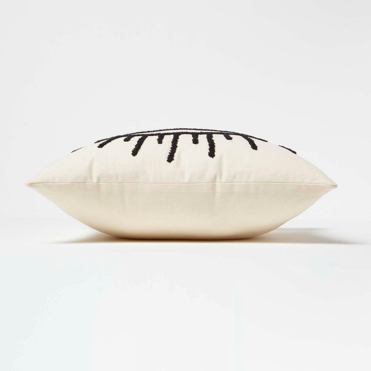DEKOKISSEN Eye See You 45/45 cm getuftet - Creme, Textil (45/45cm) - Homescapes
