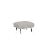 HOCKER Loris Grau Samt - Schwarz/Grau, Holz/Textil (83/47/62cm) - S-Style Möbel