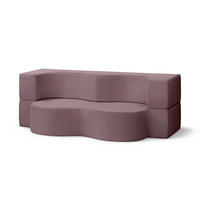SOFA Kamelia Rosa - Rosa, Textil (200/70/100cm) - Pillovely