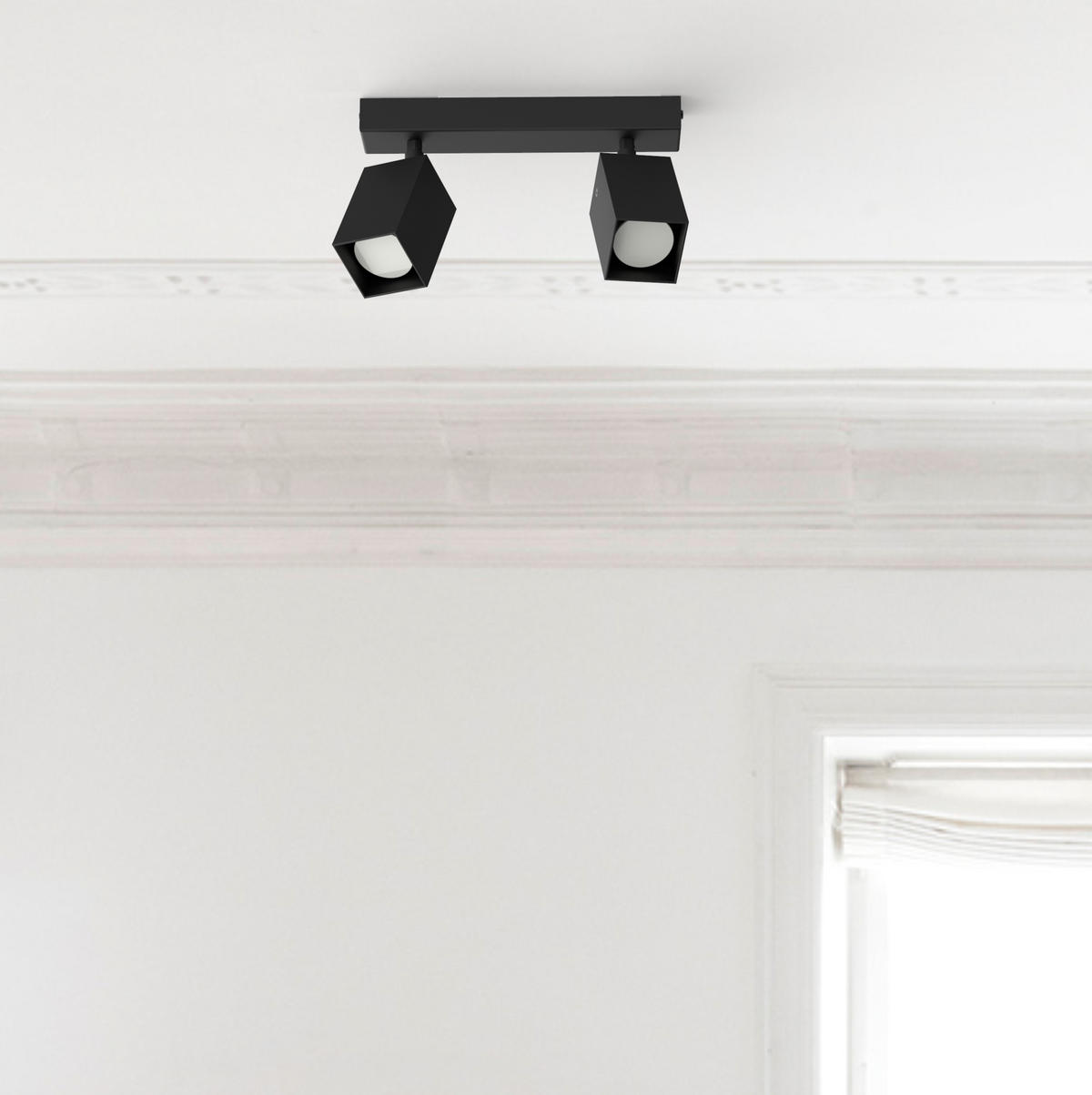 DECKENLEUCHTE - Schwarz, Metall (6/27/18cm) - Lumicom