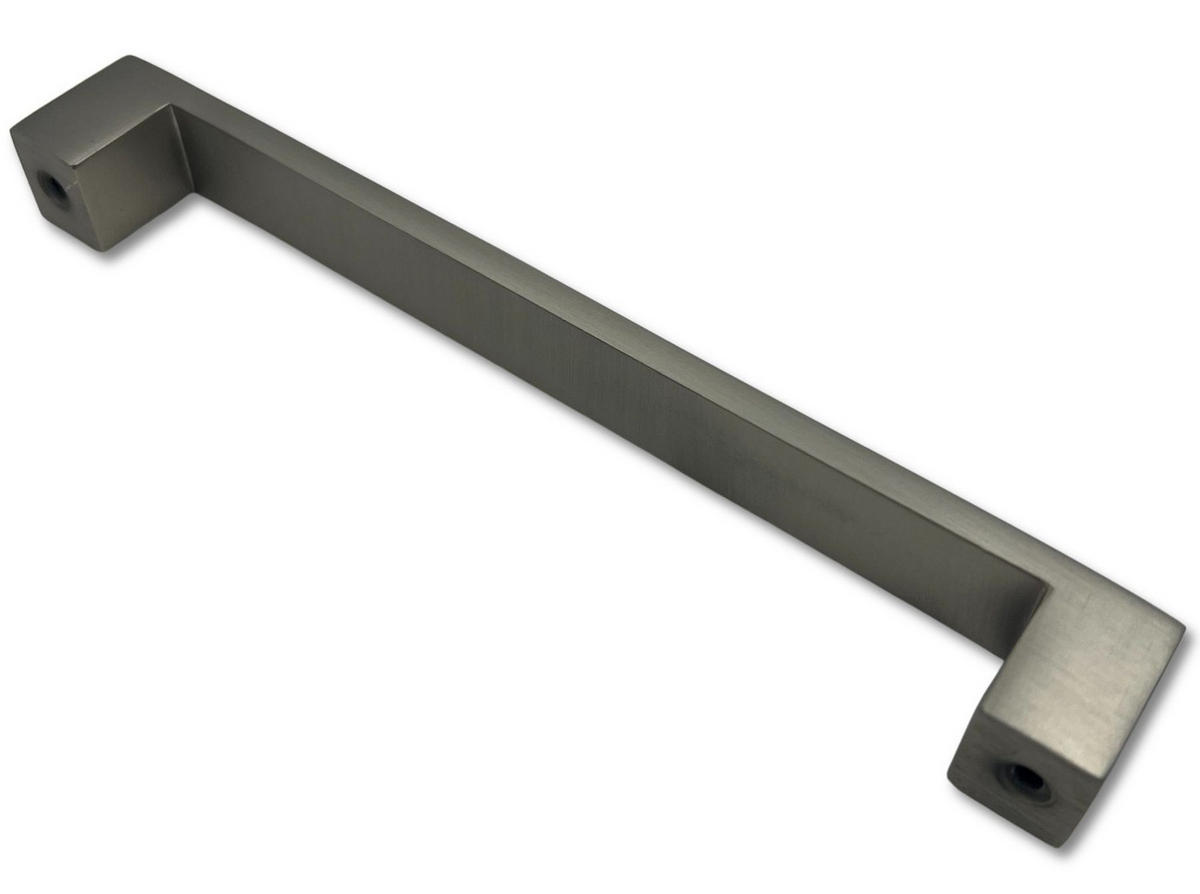 MÖBELGRIFF BA 160mm, Küchengriff Edelstahloptik, Schrankgriff modern - Edelstahlfarben, Metall (1.8/2.5/17.5cm)