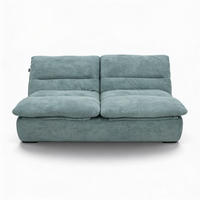 SOFA Nuvia Doppel 2-Sitzer - Salbei - Salbeigrün, Textil (160/73/100cm) - COCO Living