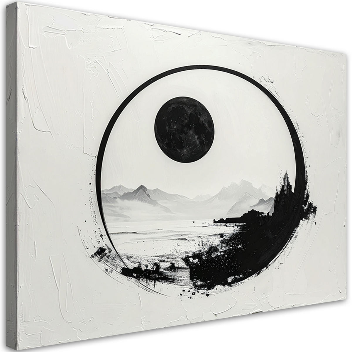 LEINWANDBILD Abstraktion 120x80cm - Schwarz, Textil (120/80cm) - Feeby