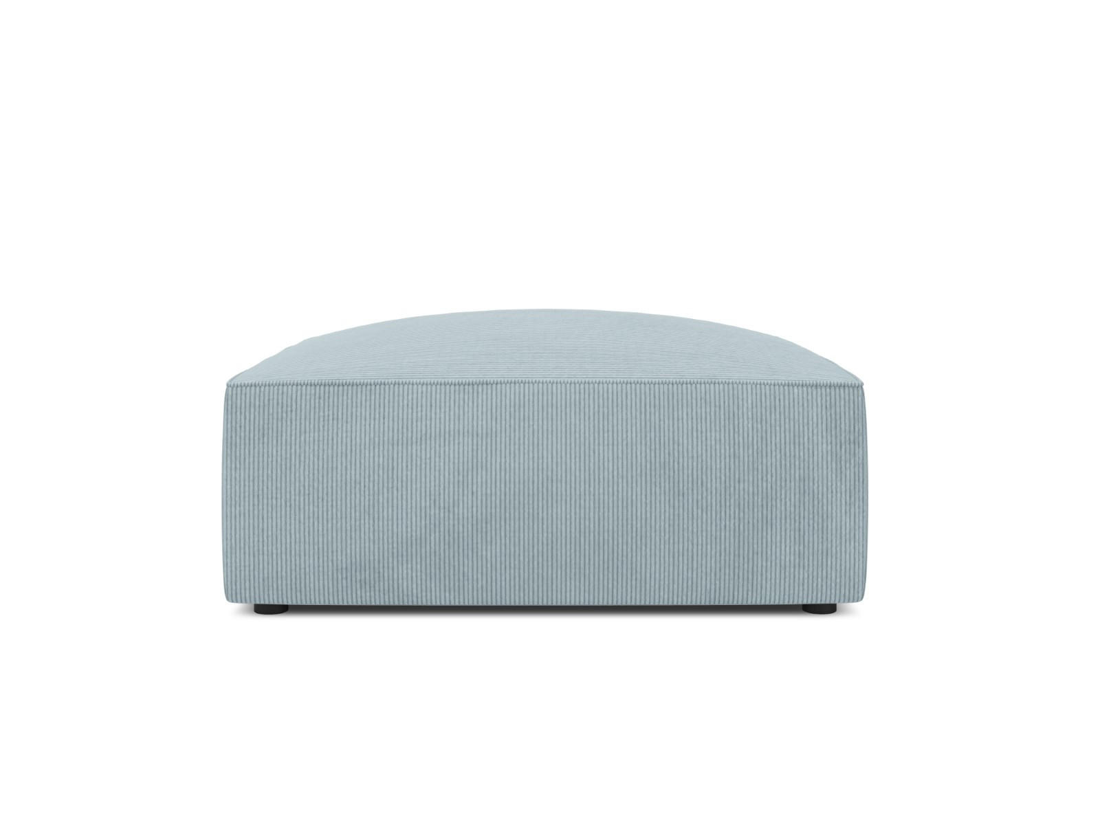POUF Ruby aus Cord hellblau - Hellblau, Textil (93/40/93cm) - Micadoni