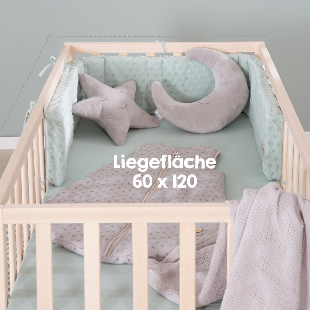 BABYBETT Cosi 60 x 120 cm natur - Naturfarben, Holz (60/120cm) - Roba