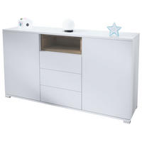 SIDEBOARD Skadu Eiche Evoke - Eiche San Remo, Holzwerkstoff (138.5/75.5/35cm) - Vladon