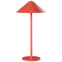 KABELLOSE LED Tischlampe mit Dimmer Metall Rot Modjo - Rot, Metall (18/18/33cm) - Beliani