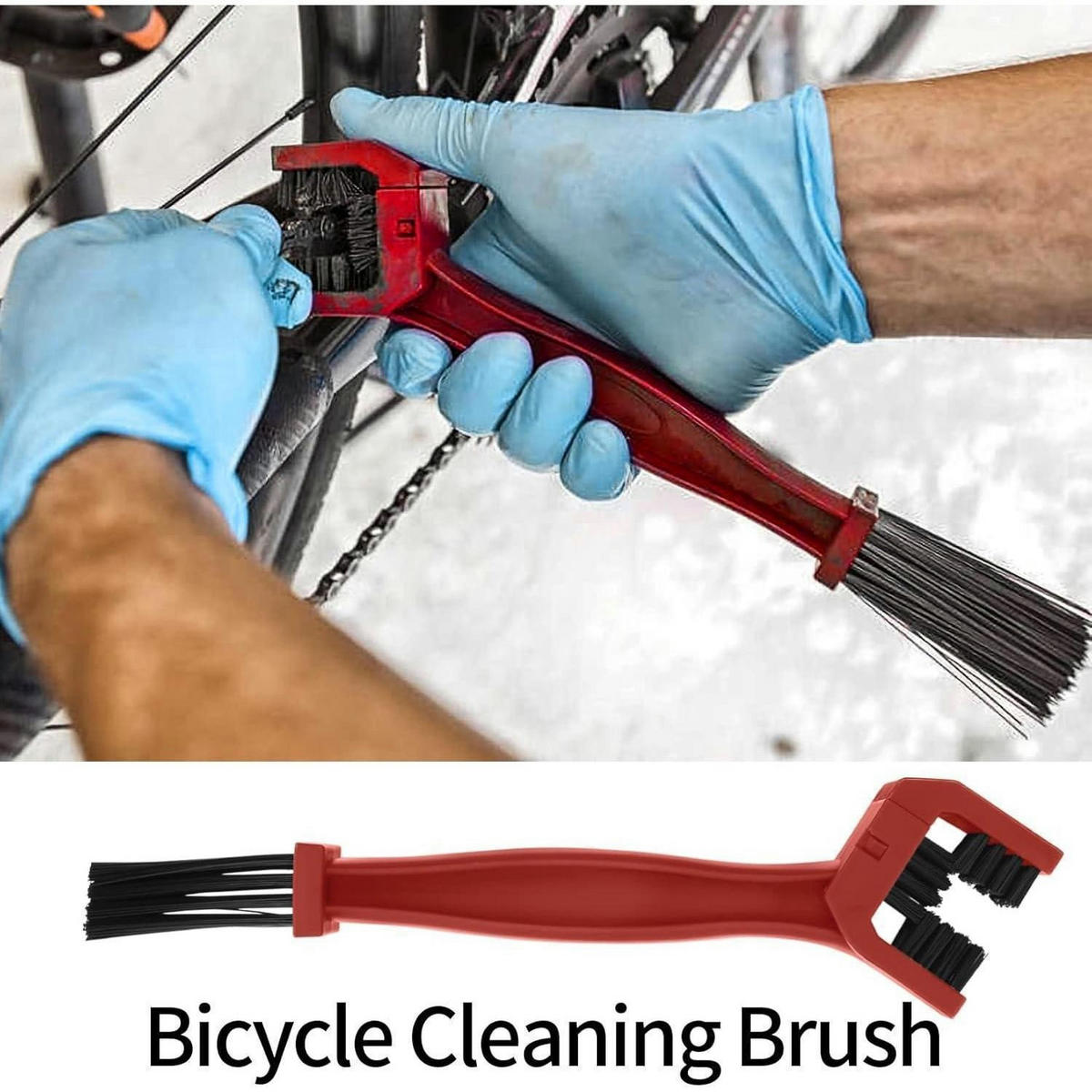 REINIGUNGSBÜRSTEN-SET für Fahrradketten 4-teilig - Multicolor, Kunststoff (5.6/5/25.5cm)
