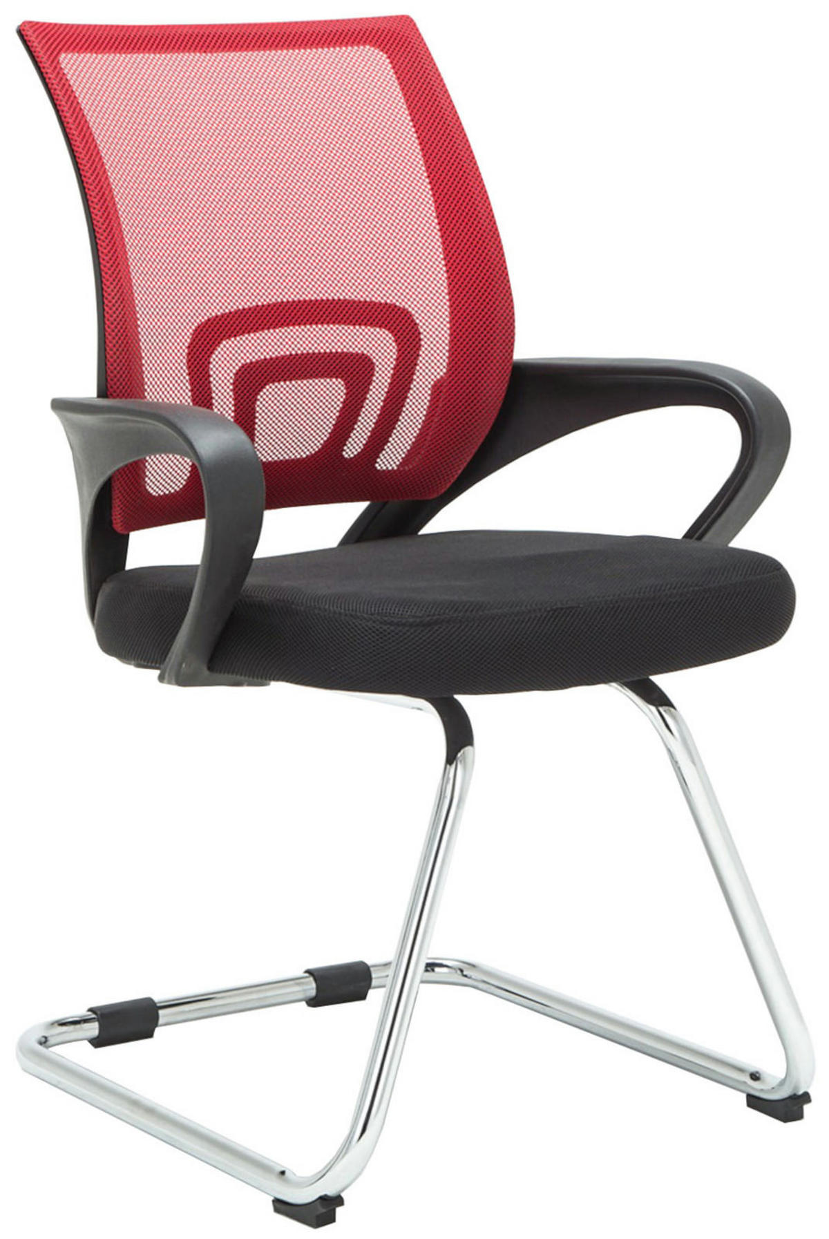 SCHWINGSTUHL 2er Set Stoff rot - Rot, Textil/Metall (59/91/53cm) - CLP