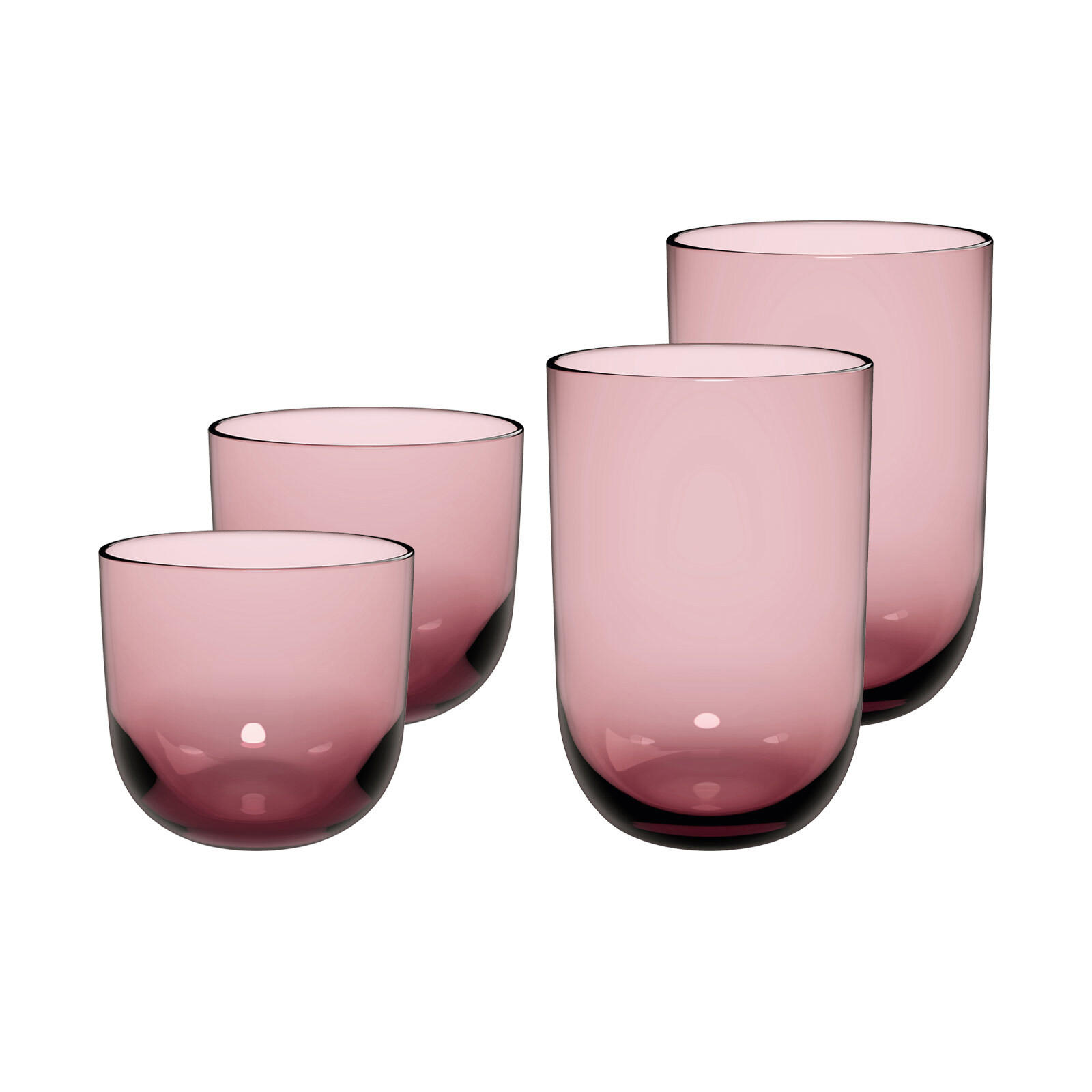 TRINKGLÄSER Like Glass Grape 4er Set - Pink, Glas (0.001L) - like.Villeroy & Boch