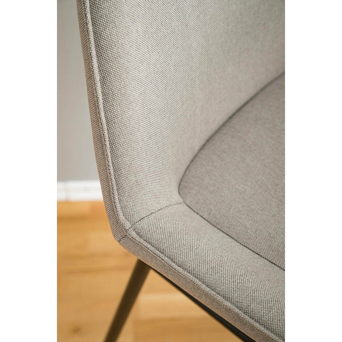 BARSTUHL - 2er-Set - Webstoff / Eisen - Grau / Schwarz - Hellgrau/Schwarz, Kunststoff/Textil (49/105/49cm) - home24