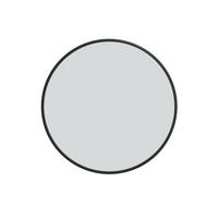 WANDSPIEGEL rund 75 cm aus Sicherheitsglas mit Aluminiumrahmen schwarz - Schwarz, Metall (75/75/3cm)