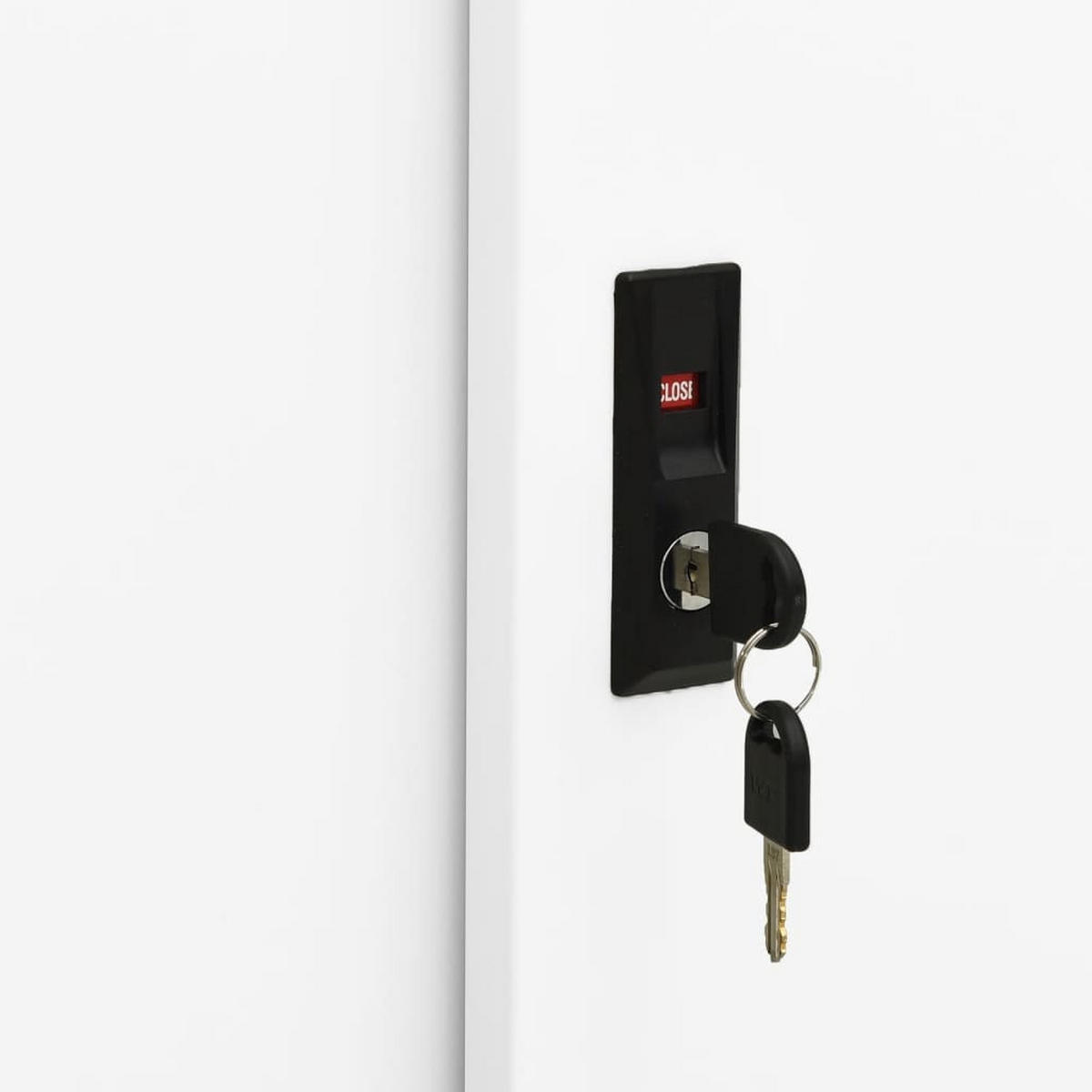 AKTENSCHRANK Richardson 90/40/90 cm - Weiß, Metall (90/90/40cm) - Nettlife