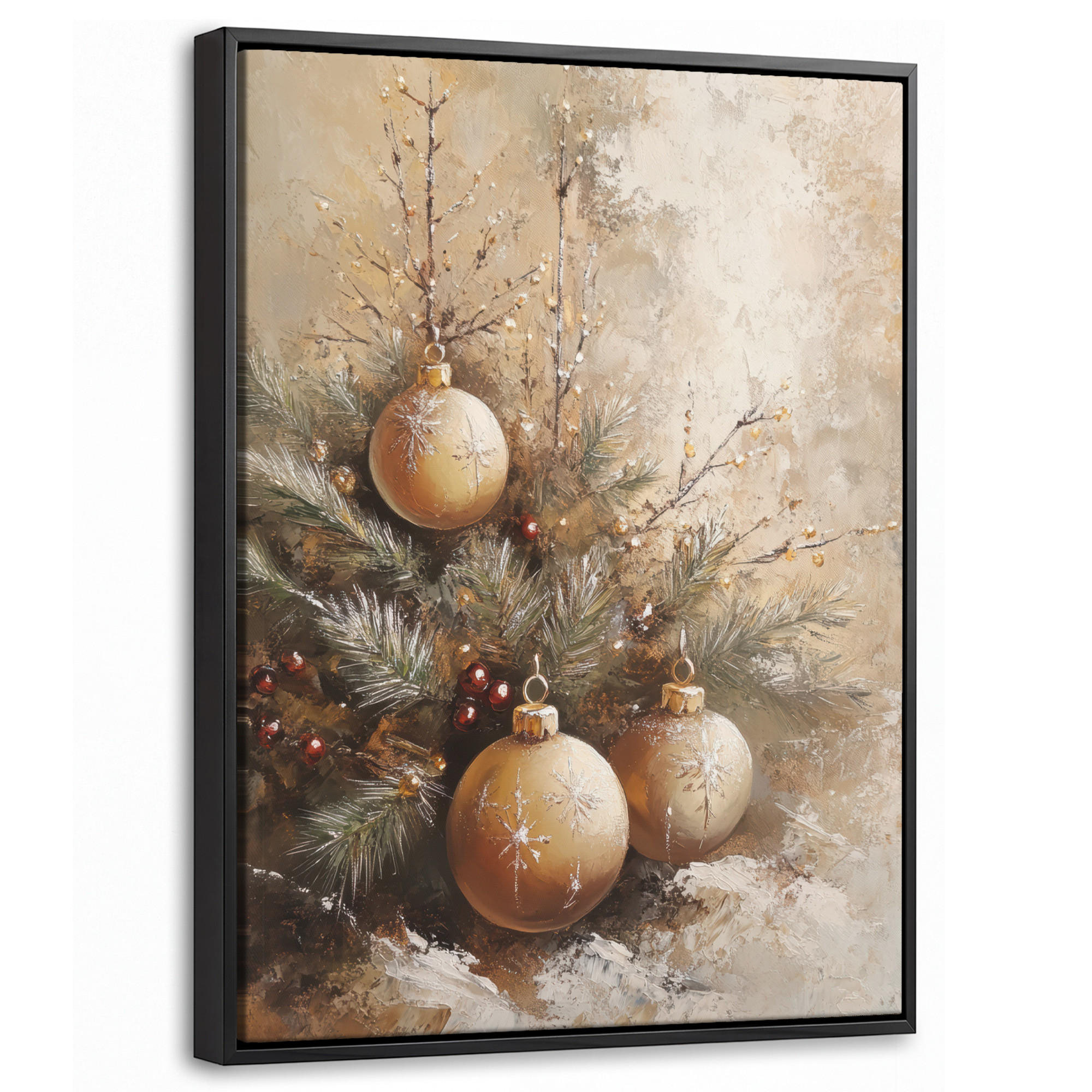 MuchoWow Leinwand Gold 30x40 cm