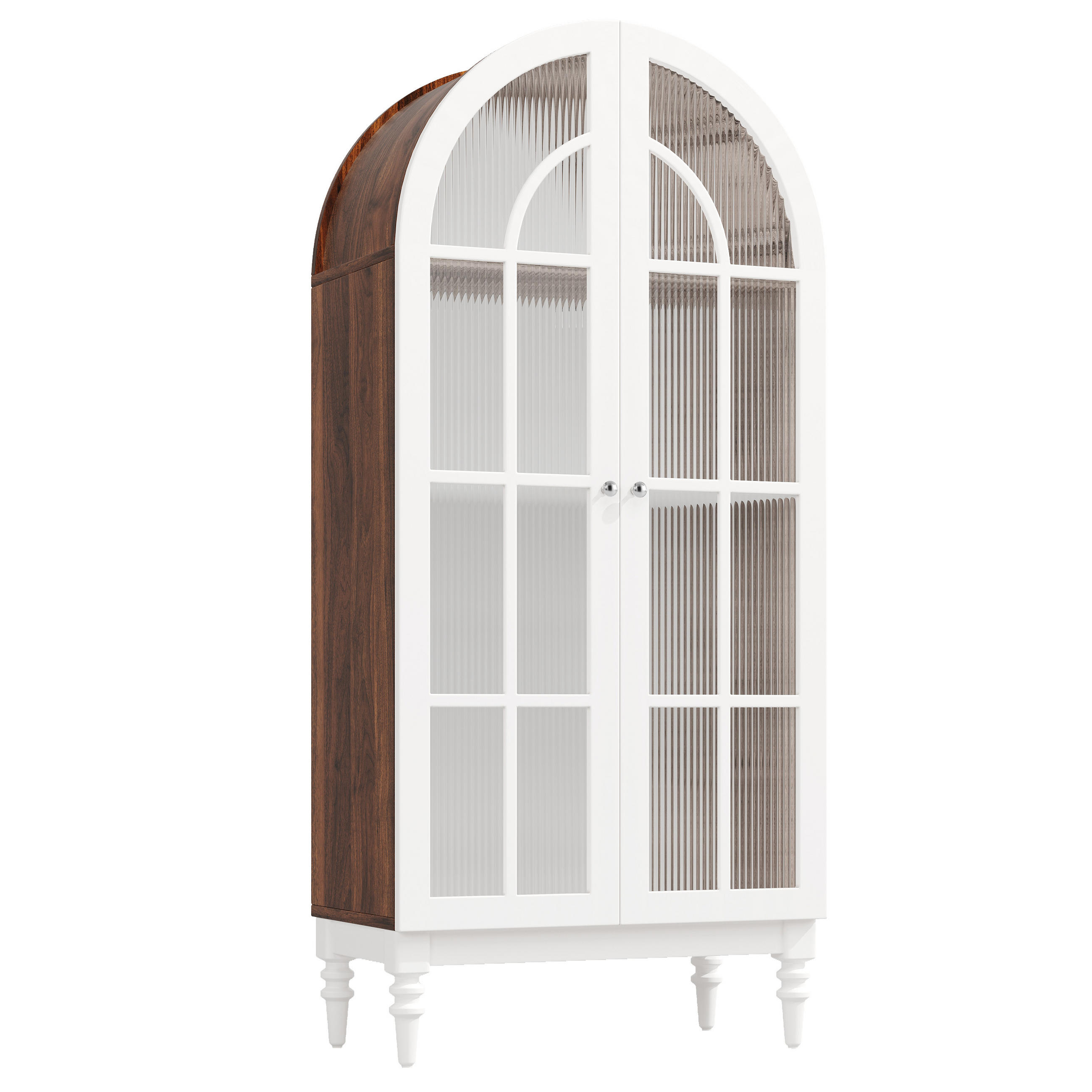 ComfortXL Vitrine Weiß 76x165x38.5 cm