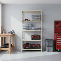 SCHRAUBREGAL PANDA TALL | HxBxT 200x90x40cm | 6 Fachböden | Fachlast 100kg | Weiß - Weiß, Metall (90/200/40cm) - PROREGAL