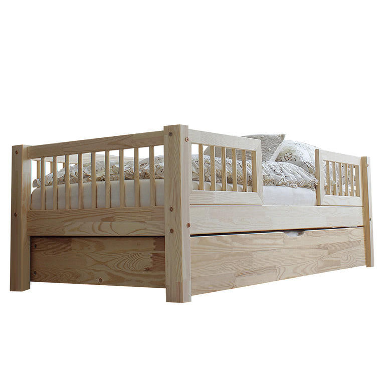 POSTEĽ 90/190 Adèle Prírodné drevo - hnedá, drevo (90/190cm) - Petits-meubles