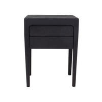 NACHTTISCH aus Mangoholz, Schwarz - Schwarz, Holz (46/60/38cm) - Giga Meubel