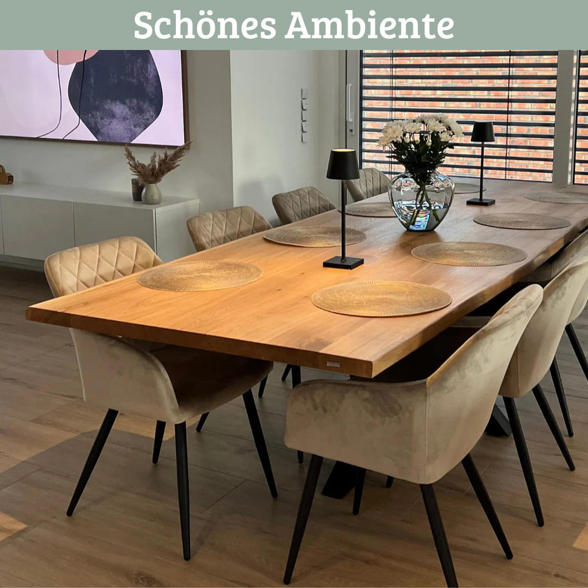 MASSIVHOLZPLATTE Eiche ERIK 200x100 cm Tischplatte rechteckig - Braun, Holz (200/100/4cm) - DELUKE