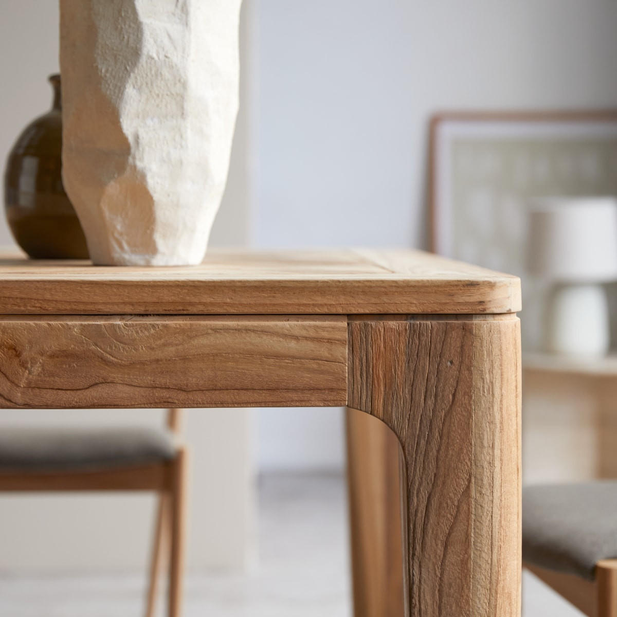 TISCH Ruth Natur aus Teak - Naturfarben, Holz (120/120/75cm) - Tikamoon