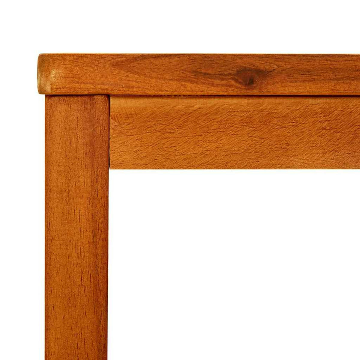 COUCHTISCH Lattendesign 60/60/45 cm aus Massivholz Akazie mit Unterer Ablage - Braun, Holz (60/60/45cm) - vidaXL