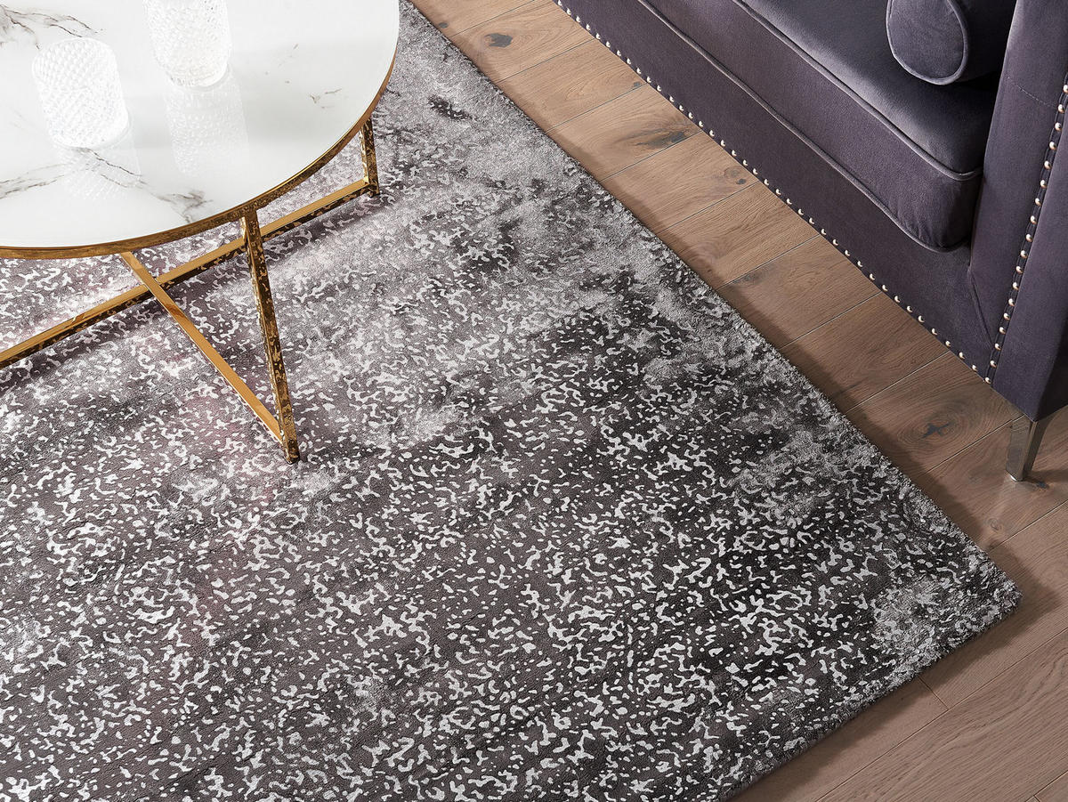 KURZFLOR-TEPPICH Esel 200/140 cm - Grau, Naturmaterialen (140/200cm) - Beliani