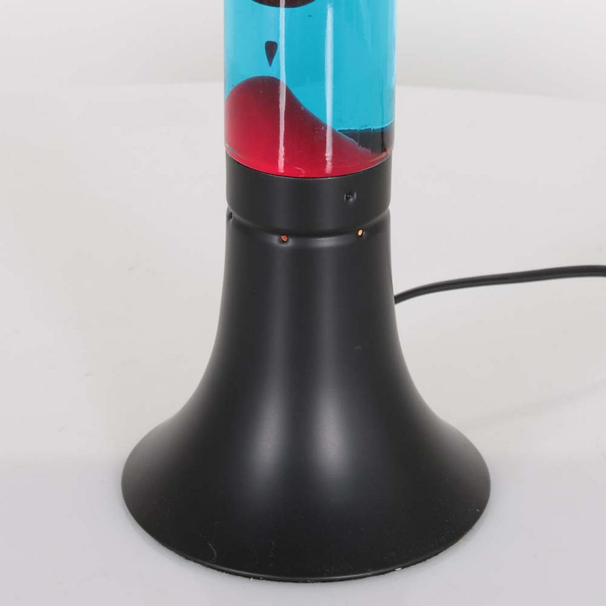 TISCHLEUCHTE Volcan Metall Schwarz - Schwarz, Glas (14/14/37cm)