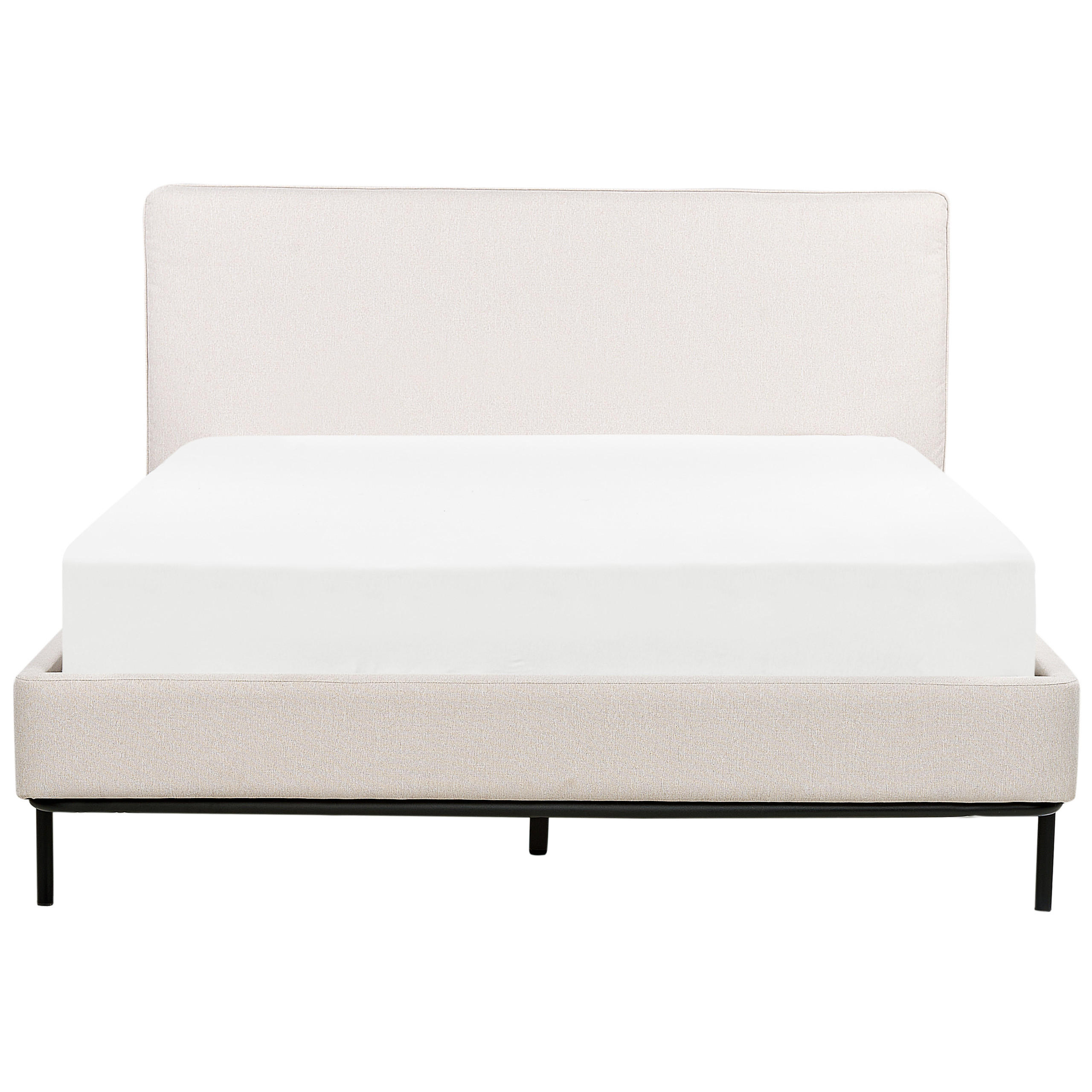 Beliani Polsterbett Creme 140x200 cm