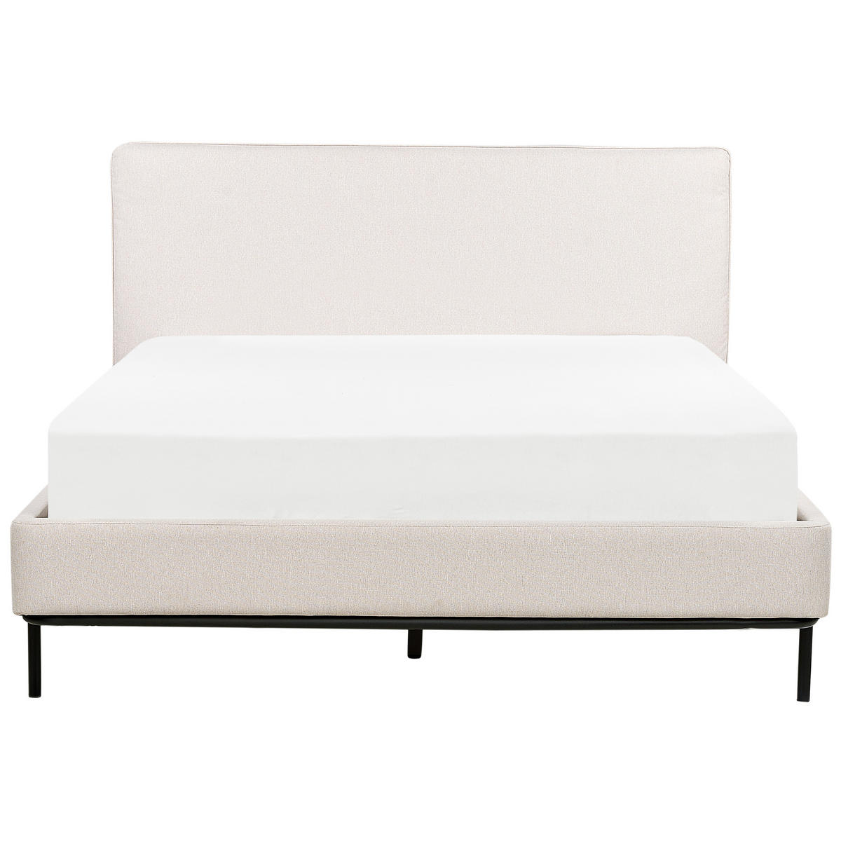 POLSTERBETT mit Lattenrost 140x200 cm Beige Corio - Creme, Textil (140/200cm) - Beliani