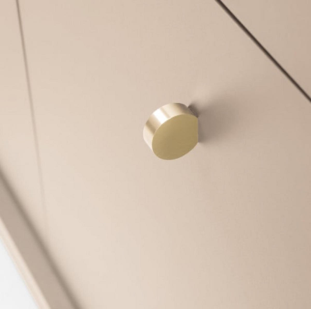KOMMODE Beige MK104 Mit Schwarzem Gestell - Beige, Holzwerkstoff (103.5/125.5/39cm) - Sepro Meble