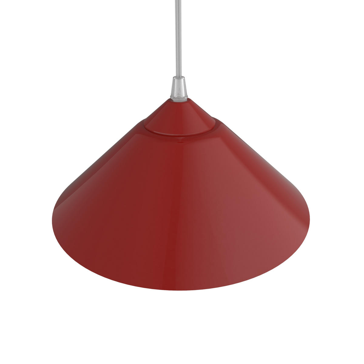 HÄNGELEUCHTE - Rot, Metall (25/100/120cm) - Lumicom