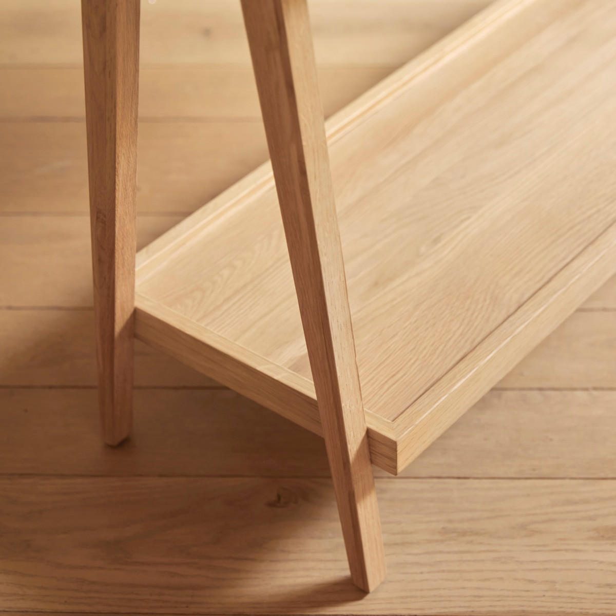 KONSOLENTISCH Pola Natur aus Eiche - Naturfarben, Holz (39/130/74cm) - Tikamoon