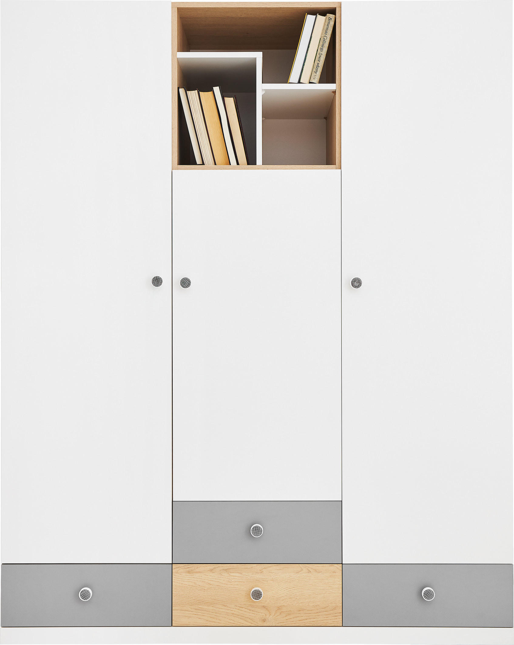 Masseno Drehtürenschrank Eiche 150x190x50 cm