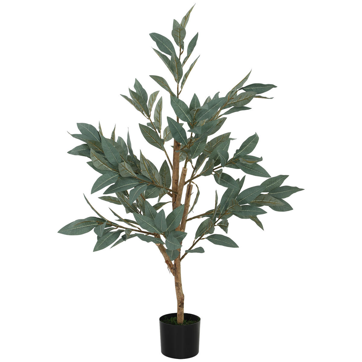 KUNSTPFLANZE, Künstlicher Lorbeerbaum 120 cm, für Zuhause, Büro, Balkon, Schlafzimmer, dekorativ, Grün - Multicolor, Kunststoff (120cm) - FORIOUS