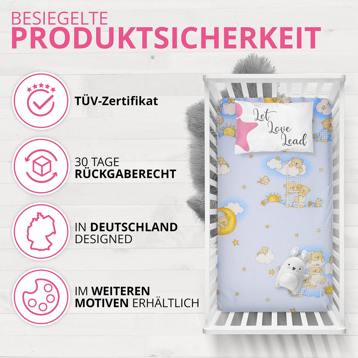 KINDERBETTMATRATZE 70/140 cm, in Blau - Blau, Naturmaterialien - Best for Kids