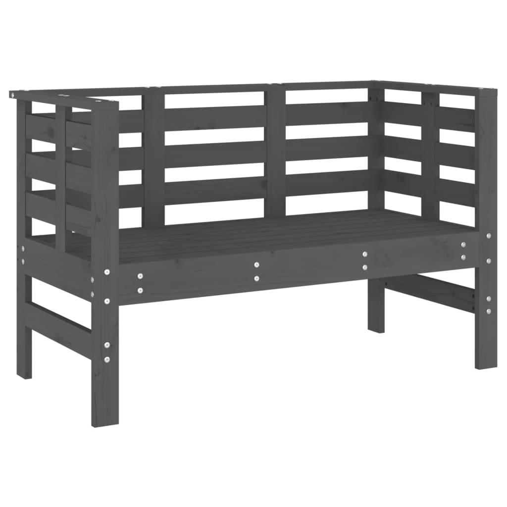 furnicato Gartenbank Grau 111.5x71x53 cm