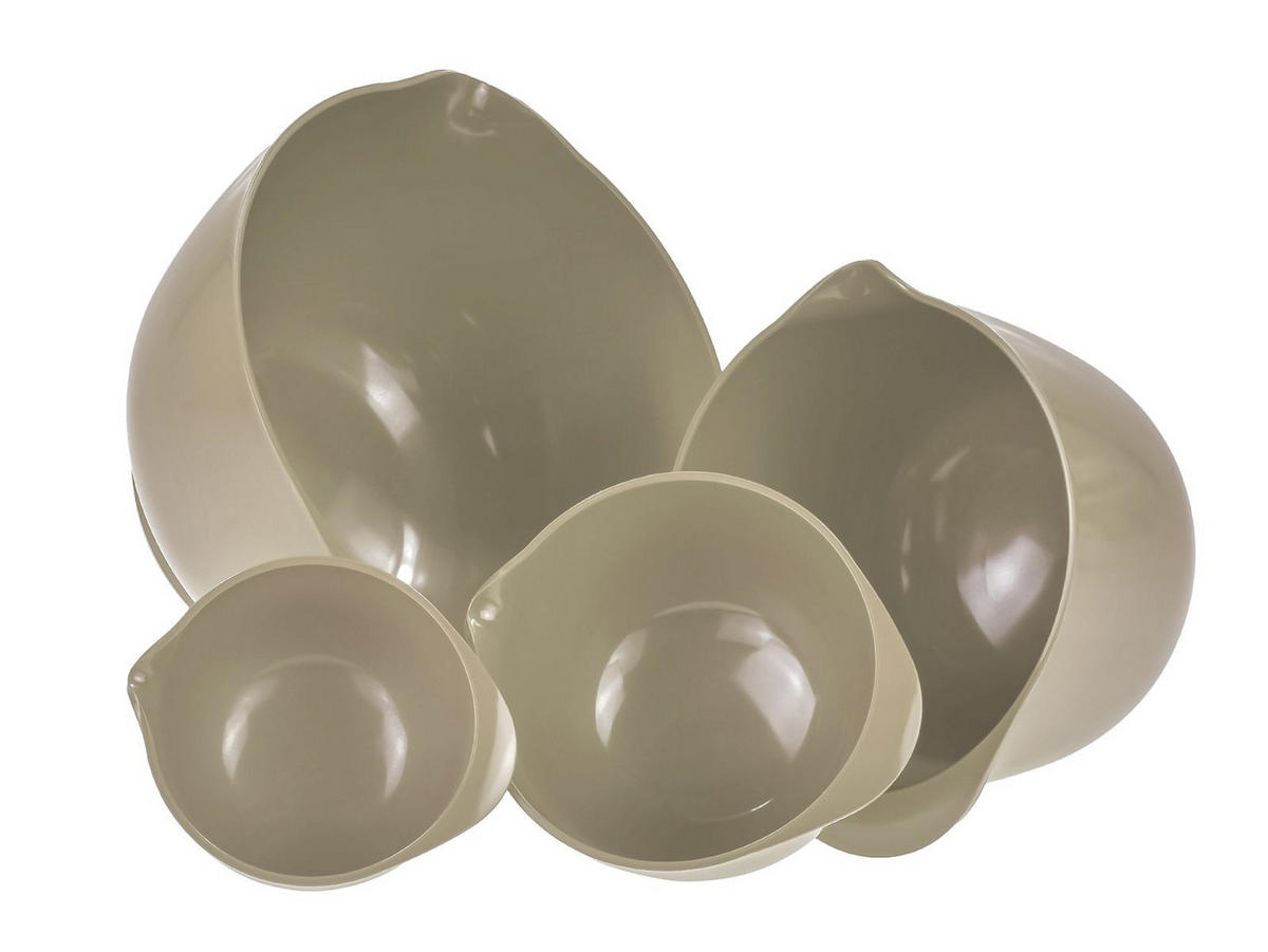 RÜHRSCHÜSSEL-SET Margrethe New beige (4tlg) - Beige, Kunststoff (21/15cm) - Rosti
