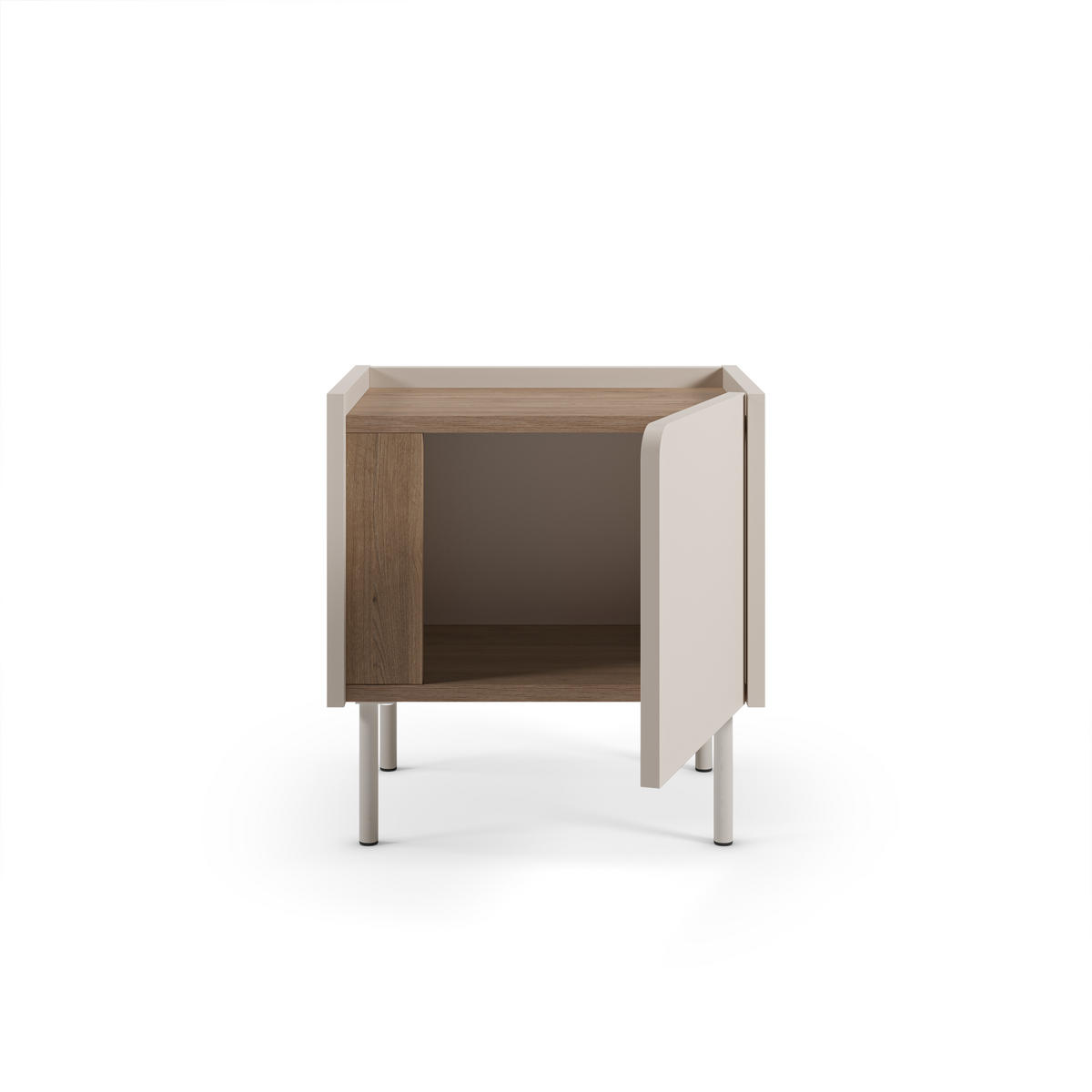 NACHTTISCH Lucile Beige 45/35/47.5 cm - Beige, Holz (35/47.5/45cm) - Drawer