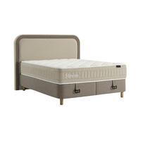 POLSTERBETTSET Storm 100x200 Taupe - Taupe, Textil/Metall (100/200cm) - Villa Möbel