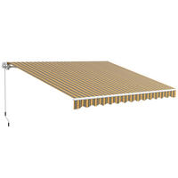 MARKISE Sonnenschutz Sonnendach, 3, 5 m x 2,5 m, Gelb + Grau - Gelb, Metall (350/1/250cm)