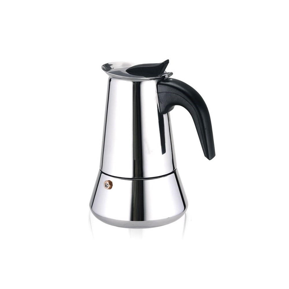 ESPRESSOKOCHER Silber 8/8/19 cm KH1045 - Silberfarben, Metall (8/19/8cm) - Kinghoff 