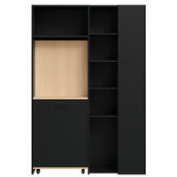 SCHREIBTISCH Klappbar mit Regal USB Steckdose Modern - Multicolor, Holzwerkstoff (30.5/104.5/160cm) - FLIEKS