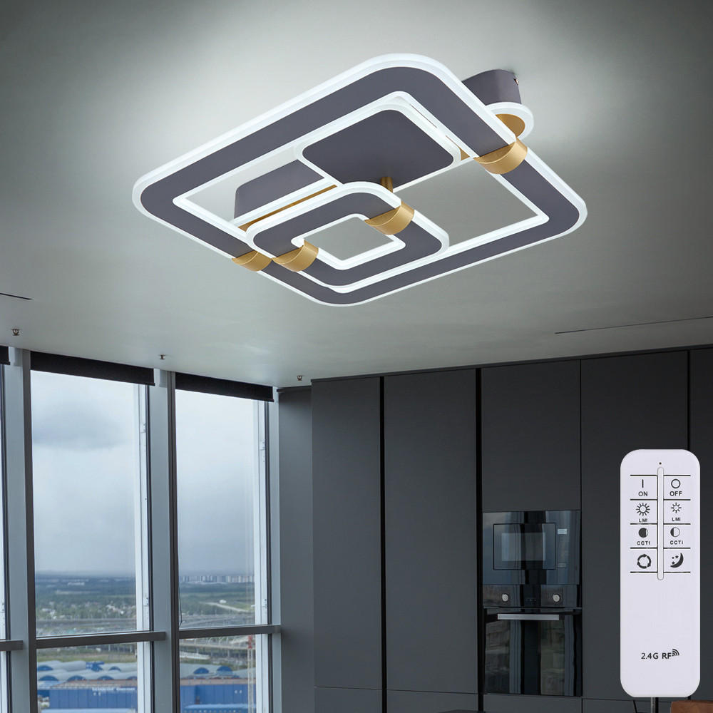 Thumbnail - Led, Anthrazit, Metall, F, 47x15.5x50 cm, Lampen & Leuchten, LED Beleuchtung, LED-Deckenleuchten