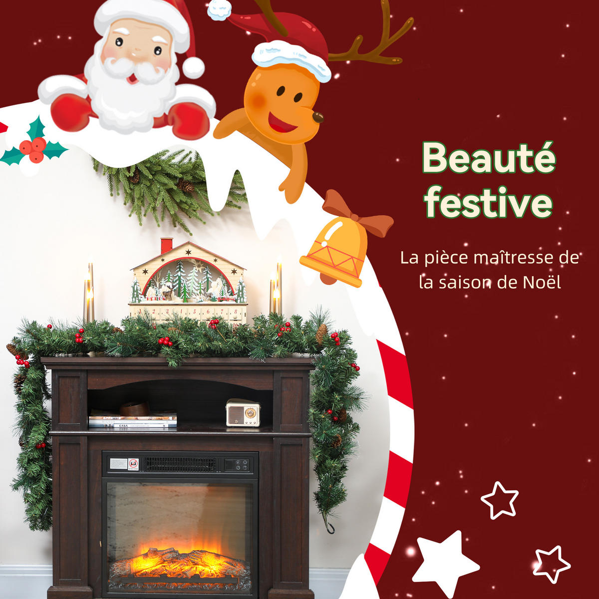 KÜNSTLICHE Weihnachtsgirlande Grün 25.0/180.0/25.0 cm - Grün, Kunststoff (25/25/180cm)