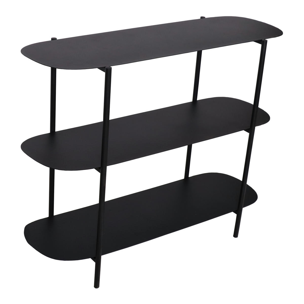KONSOLENTISCH Enebakk - Schwarz, Metall (32/90/70cm) - [en.casa]