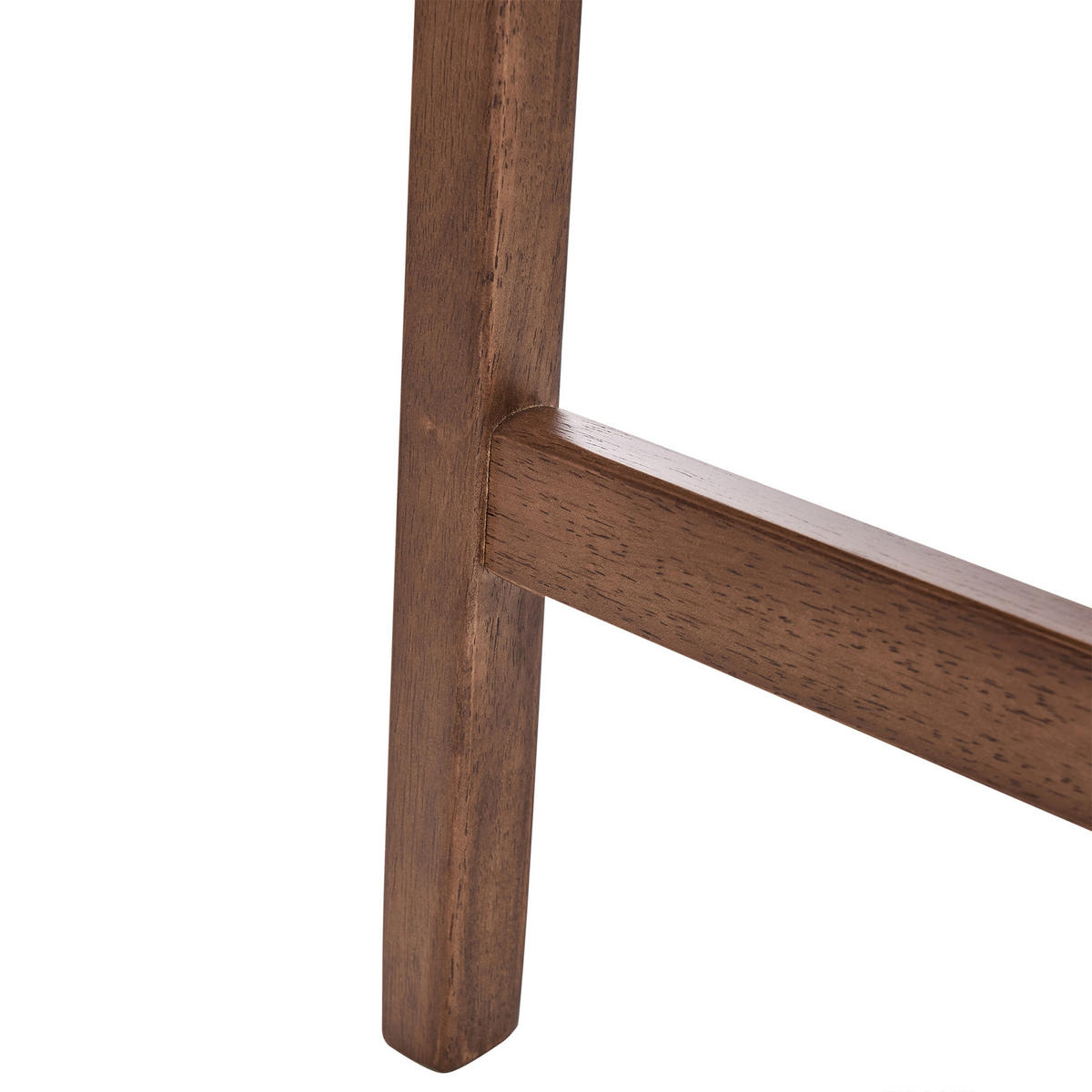 BARHOCKERN 2er-Set Beige Dixon - Beige/Dunkelbraun, Holz (45/63/39cm) - Beliani